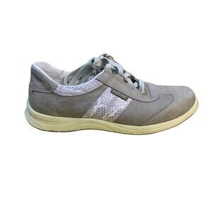 Mephisto Runoff Taupe & Snakeskin  Laser Perforated  Running Sneakers size 6.5